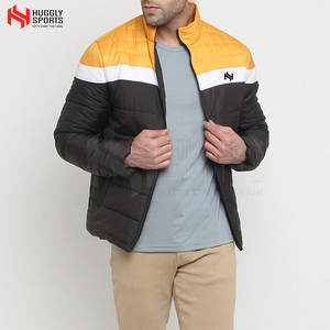 Chaqueta acolchada de poliéster 100% ligera para hombre con logotipo personalizado Servicio OEM de secado rápido y transpirable para invierno - Product Image 5