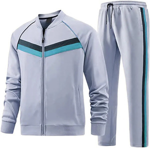 Ensembles de jogging pour hommes avec logo personnalisé survêtements zippés 100% coton de haute qualité vêtements d'hiver décontractés respirants confortables pour adultes - Product Image 1