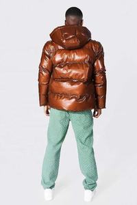 Chaqueta bomber acolchada de invierno para hombre, ropa de calle de talla grande, abrigo cálido bordado con estilo de burbuja, cómodo para hombre - Product Image 3