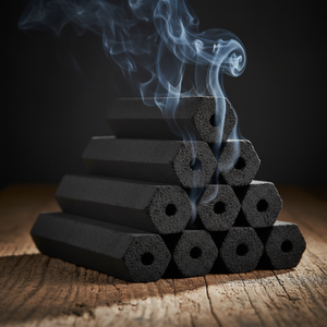 Charbon de bois en briquettes de coque de noix de coco en vrac |   Charbon de bois pour grillades longue durée |   Carburant inodore et sans fumée pour barbecue commercial - Product Image 1