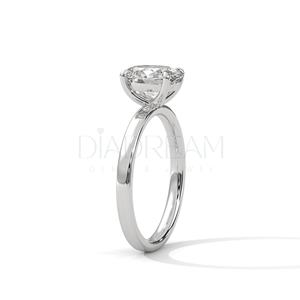 Adorable anillo de diamante Moissanite Original de corte ovalado solitario elegante para mujer con diseño único de alta calidad de Plata de Ley 925 - Product Image 5