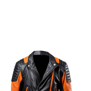 Veste en cuir coupe-vent pour moto homme, couleurs et logo personnalisés, qualité d'exportation OEM 2026 - Product Image 6