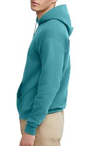 Sweat à capuche respirant OEM personnalisé pour hommes, décontracté à double extrémité, en coton polaire de haute qualité, grande taille, hiver, sweats à capuche teints en couleur unie - Product Image 3