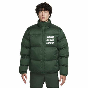 2024 verde personalizado Made100 % Nylon para hombre negro invierno Puff hombres burbuja Puffer chaqueta - Product Image 1
