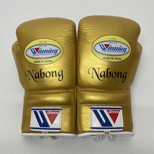 Winning MMA Boxing Gloves Professional Fight Genuine Cowhide Leather Breathable Quick Dry Lightweight Lace-Up Closure - Product Image 6