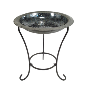 อ่างอาบน้ำโลหะสีดำพร้อมลายนกตัวเล็กงานทำมือคุณภาพสูงรูปลักษณ์ทันสมัยสำหรับสวนระเบียงตกแต่งใช้งานกลางแจ้ง - Product Image 2