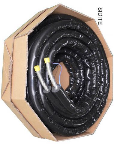 20M/ROLL EPDM DN16 Pipe Connection Fittings Size 3/4"  13mm Wall Thick TWINs Pre Insulated Solar Hose UV-resistantJacketingCable