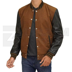 Veste Letterman Varsity personnalisée pour hommes avec logos et patchs personnalisés, magnifiquement fabriquée à la main par un fabricant professionnel - Product Image 1