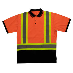 Uniforme de trabajo de alta visibilidad y manga larga para hombre, ropa de trabajo transpirable de alta visibilidad con rayas reflectantes - Product Image 6