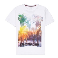 T-shirts pour hommes 100% coton imprimés, vêtements décontractés - Anti-boulochage et anti-rétrécissement