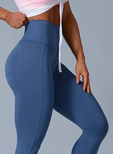 Fitness usa legging deportivo para mujeres legging de entrenamiento de gimnasio estirable legging mujeres leggings de levantamiento de glúteos en precio al por mayor - Product Image 5