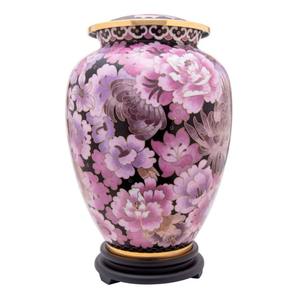 Urne de crémation moderne en métal de style américain Grande taille adulte Memorial High Enamel Coating Ashes Keepsake Jar Handmade - Product Image 2