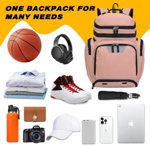 Mochila Deportiva Unisex Grande de Fábrica Vietnamita con Compartimento para Balón, Compartimento para Zapatos y Cierre para Baloncesto, Fútbol, Voleibol y Gimnasio - Product Image 4