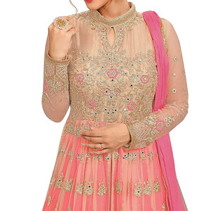 Salwar Kameez en soie pakistanaise entièrement brodée, sur mesure, prêt-à-porter, collection pour occasions spéciales - Product Image 6