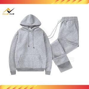 Ensemble de survêtement réversible pour homme en coton 100% écologique, noir uni, décontracté, automne, deux pièces, veste zippée intégrale, pantalon de survêtement - Product Image 6