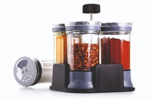 Boîte à épices en plastique ANAX, motif uni, conteneur de rangement de cuisine, matériau vierge, durable, qualité alimentaire, vente en gros, approvisionnement en vrac - Product Image 4