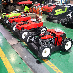 New Tracked Industrial RC Lawn Mower 4-Stroke 190cc <b>Gasoline</b> Cordless Remote Control Flat Blade Adjustable Cutting Height 20cm - Product Image 3