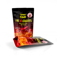 Sachet personnalisé en PE à fond plat pour aliments pour bébés, pop-corn, croustilles, emballage alimentaire