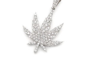 Nuevo diseño de alta calidad de laboratorio crecer diamante oro sólido Hip Hop Iced Out personalizado único colgante de hoja de arce para hombres a precio al por mayor - Product Image 4