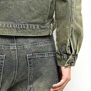 Chaqueta vaquera de manga larga para mujer de Europa y América de alta calidad, abrigos informales para mujer - Product Image 6