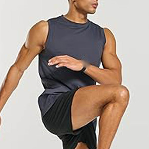 Camiseta sin Mangas Deportiva Informal y Cómoda para Hombre, 100% Algodón, Chaleco Sólido, Transpirable - Product Image 4