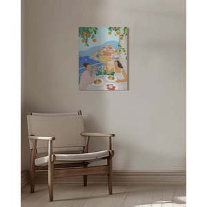 Filles à Positano sur toile pour décoration intérieure - Product Image 1