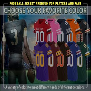 Griffe Design équipe nom numéro Football uniforme 100% Polyester Club Logo en vrac garçons Fan maillot de Football américain pour les enfants - Product Image 6