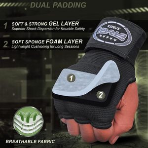Gants d'entraînement Farabi personnalisés avec logo, vente en gros, bandages de boxe, MMA, Muay Thai, équipement d'arts martiaux, rembourrage en gel - Product Image 2