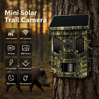 Caméra de chasse Sensvision Wildkamera IP66 étanche pour extérieur, avec détection PIR 120°, Wi-Fi, solaire, vidéo 4K, 48MP, écran 2.0 pouces