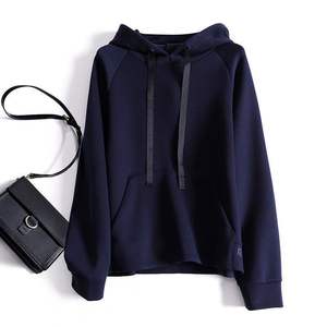 Sweat à capuche pour femmes, nouvelle collection printemps-automne, avec cordon de serrage, poche, capuche, design ample, tendance, sweat à capuche pour femmes - Product Image 2