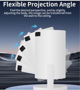 Vidéoprojecteur LED portable intelligent M5 Pro avec Wi-Fi, <span class=keywords><strong>support</strong></span> réglable pour téléphone portable, home cinéma et camping - Product Image 3