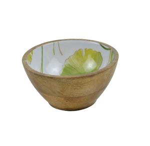 Gran oferta 2023, cuenco de lujo de madera hecho a mano para servir, con estampado a mano, cena exterior, comida, ensalada, cuencos para servir, producto a la venta - Product Image 5