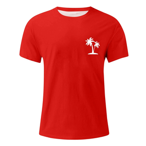 OEM Diseño de logotipo personalizado Hombres Mujeres 100% Algodón Azul claro Camiseta de gran tamaño O-cuello de manga corta Casual Sólido Tallas grandes ODM - Product Image 3