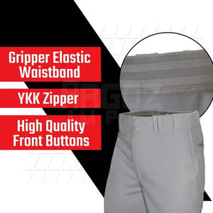 Pantalon de baseball unisexe de haute qualité avec la dernière conception, couleur unie, respirant et grande taille, vente en ligne - Product Image 2