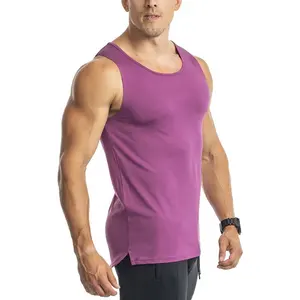 2023 Neuankömmling Fitness Tank Top Fabrik Großhandel Custom Sommer Herren Slim Sport weste Sexy Body Shaping 100% Co.