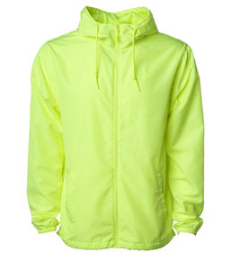 Veste coupe-vent à capuche zippée en polyester 100% avec logo personnalisé de qualité supérieure de grande taille légère et imperméable avec motif imprimé 2025 - Product Image 2