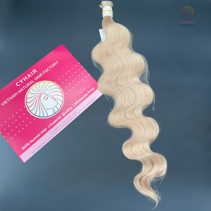 วิกผมคนแบบลอนสีบลอนด์100% ผมบริสุทธิ์จากเวียดนามจำนวนมากขายส่ง - Product Image 2