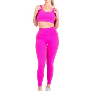 Ensemble de Vêtements de Yoga pour Femmes en Gros : Soutien-Gorge de Sport Extensible et Leggings Gainants pour l'Entraînement, la Course et la Gym - Product Image 1