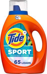Tide Ultra Sport Liquid <b>Laundry</b> <b>Detergent</b>, 92 fl oz, 65 Loads, <b>Laundry</b> <b>Detergent</b> Liquid with Advanced Sweat plus Stain Fighters - Product Image 2
