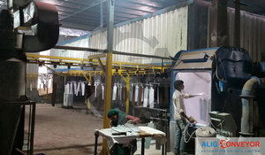 Adjustable Steel Overhead Conveyor for <b>Paint</b> Shop <b>Booth</b> New Manufacturer in India for Manufacturing Plants - Product Image 2