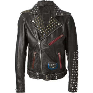 Veste en cuir noir Steampunk-Veste en cuir rétro et edgy punk pour hommes vestes pour hommes - Product Image 1