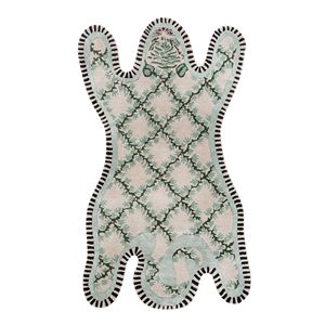 Wild Wanderlust Ivory Hand Tufted Wool Viscose <b>Rugs</b> Versatile Home Decor Carpet for Dining Room Living Outdoor <b>Space</b>-Tra-15108 - Product Image 1