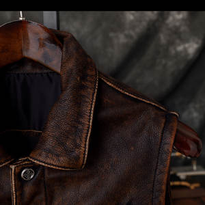 Chaleco de Cuero Casual para Hombre, Estilo Player, Transpirable, Impermeable, Resistente al Viento, Ecológico, Ropa de Invierno - Product Image 4