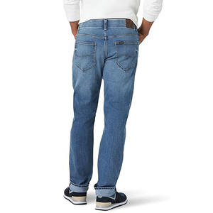 กางเกงยีนส์ผ้าเดนิมสำหรับผู้ชายคุณภาพสูงผ้าปักระบายอากาศได้ดีมีกระดุมประดับตกแต่งสำหรับฤดูใบไม้ผลิ - Product Image 2