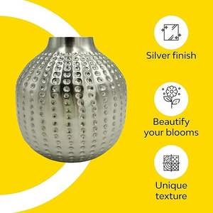 Moderne rond En Métal Fleur Bol Vase Creative Unique Maison Salon Décor Standard Conception en Vente - Product Image 3