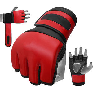 Gants de MMA pour hommes, best-seller, en cuir, respirants, durables, demi-doigts, matière douce, nouvelle arrivée, prix de gros - Product Image 6