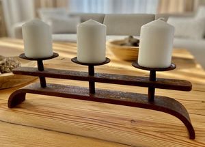 Portavelas de hierro alto para un efecto dramático en la decoración de la habitación con detalles artesanales para una mejora visual elegante - Product Image 2