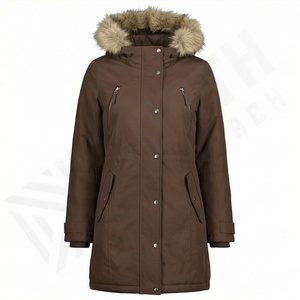 Manteau à capuche pour femme, parka épaisse et chaude, rembourrage en coton respirant, manteaux pour femmes, mode thermique, hiver - Product Image 1