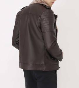 100% cuir matériel manches longues vêtements de rue professionnel respirant Offre Spéciale hommes veste en cuir OEM entretenu conception - Product Image 2