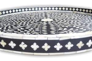 ถาดเสิร์ฟชั้นเดียวสไตล์คลาสสิก งานฝีมือประณีต ฝังลายกระดูก หรูหรา ใช้กับเครื่องล้างจานได้ อเนกประสงค์ ใช้ในห้องน้ำหรือบนโต๊ะอาหาร - Product Image 6